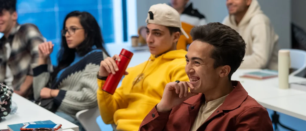 International students on the TKH campus