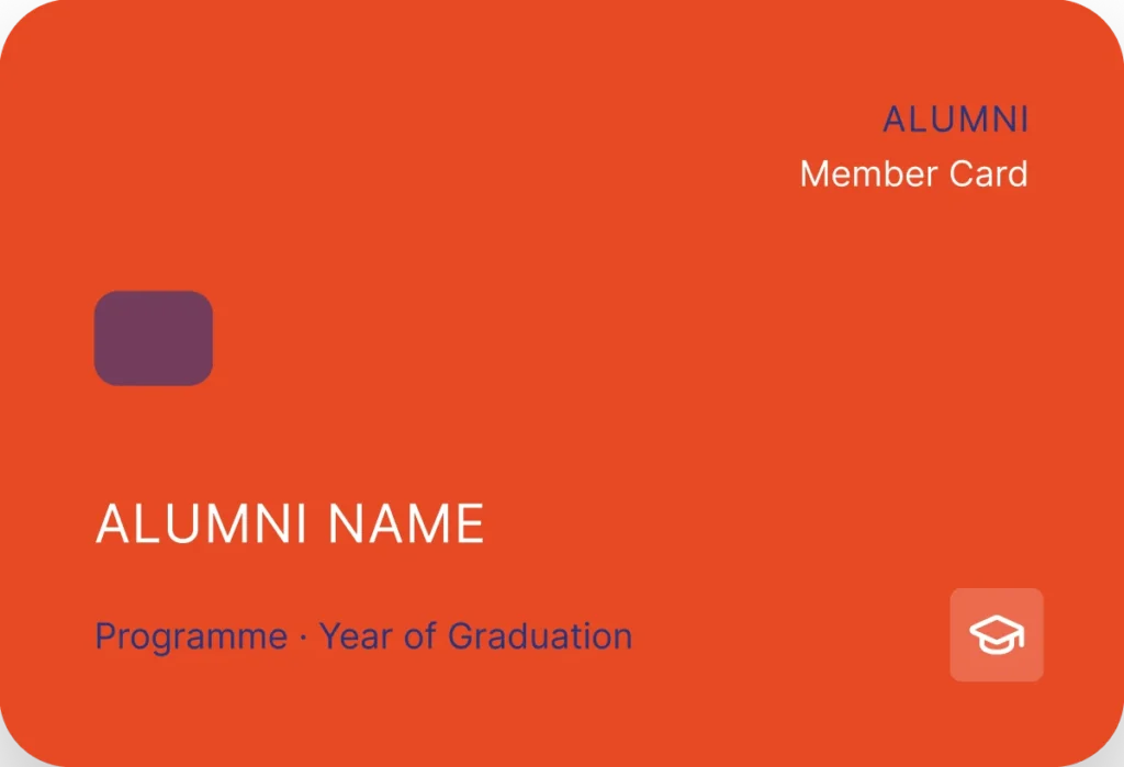 A TKH alumni membership card