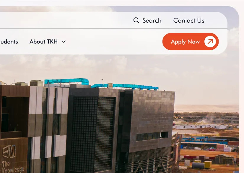 Opening the TKH online application from the website